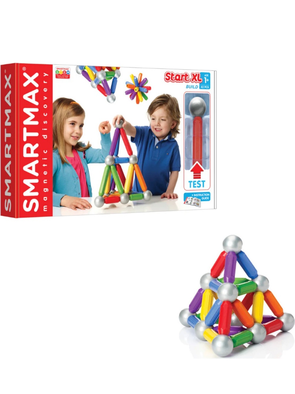 SmartMax Start XL Colorful Magnetic Building Set for Kids